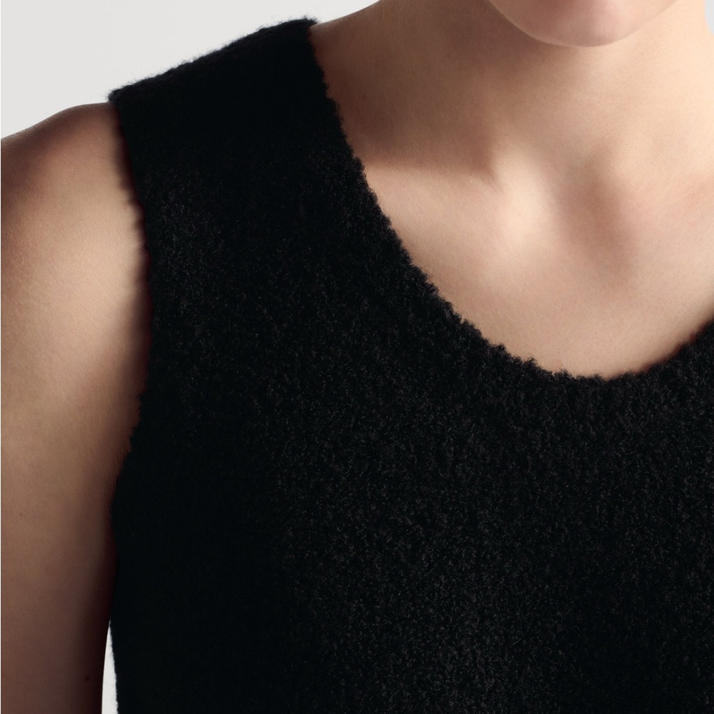 Christian Dior size 34 twinset black wool cashmere blend knit cardigan button up - Picture 2 of 16